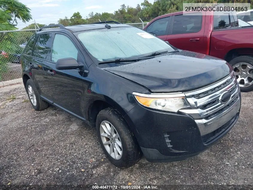 2013 Ford Edge Se VIN: 2FMDK3GC8DBB04863 Lot: 40477172