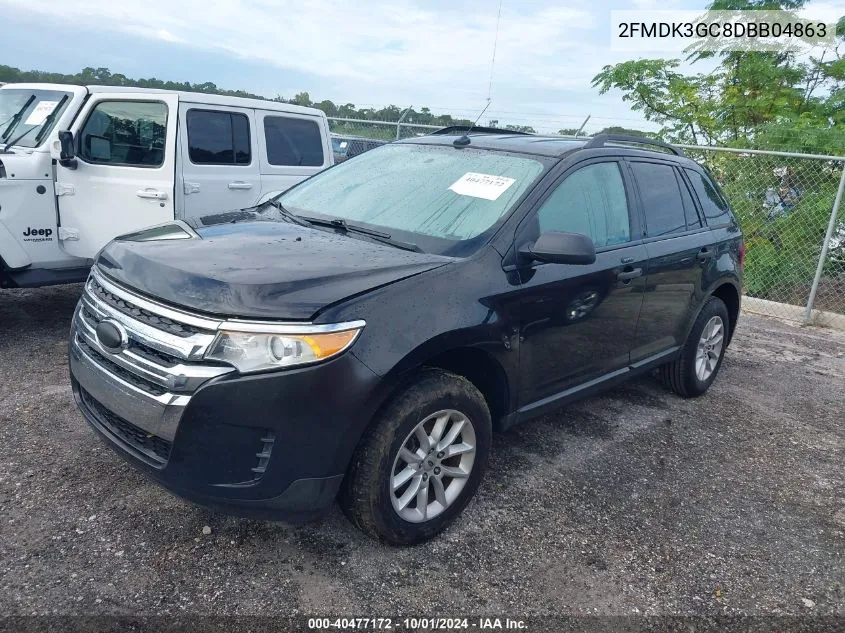 2013 Ford Edge Se VIN: 2FMDK3GC8DBB04863 Lot: 40477172