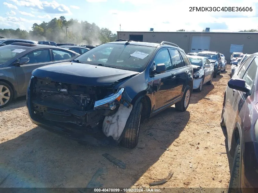 2013 Ford Edge Se VIN: 2FMDK3GC4DBE36606 Lot: 40478099