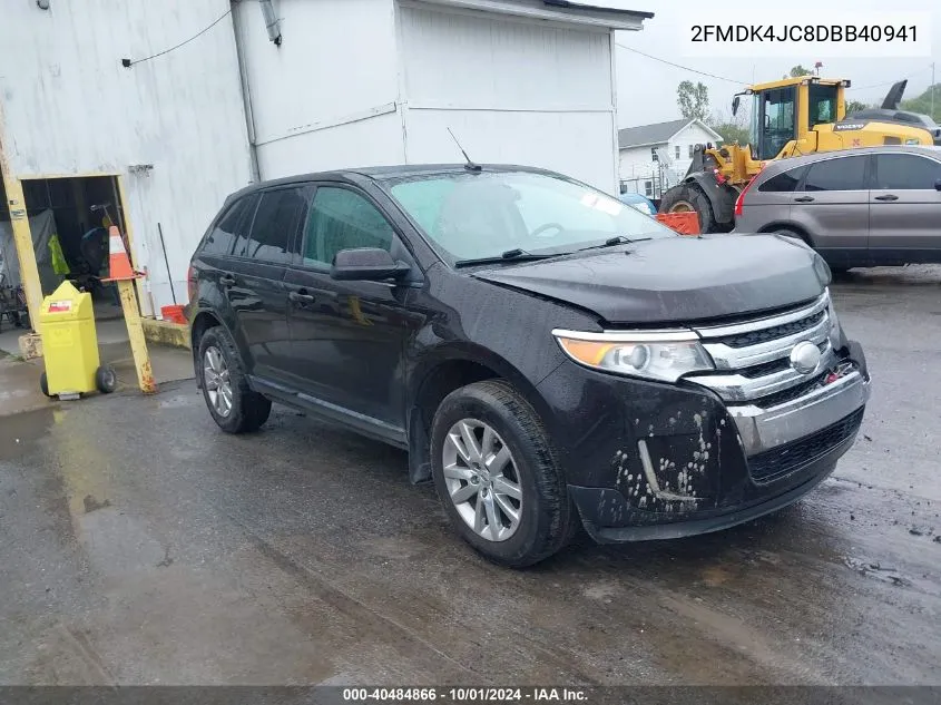 2013 Ford Edge Sel VIN: 2FMDK4JC8DBB40941 Lot: 40484866