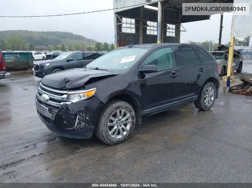 2013 Ford Edge Sel VIN: 2FMDK4JC8DBB40941 Lot: 40484866