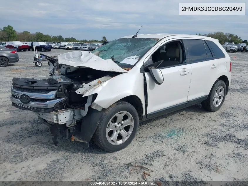 2013 Ford Edge Sel VIN: 2FMDK3JC0DBC20499 Lot: 40489132