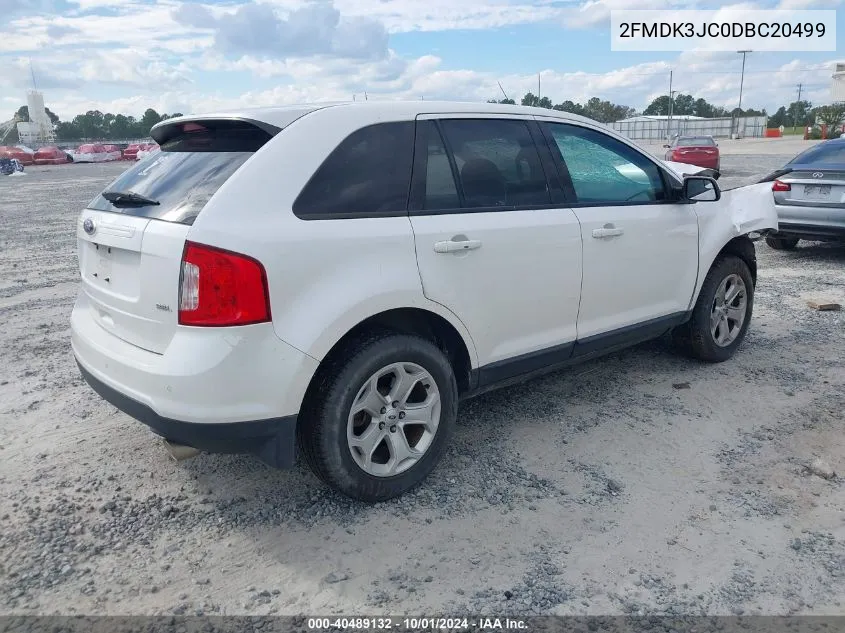 2013 Ford Edge Sel VIN: 2FMDK3JC0DBC20499 Lot: 40489132