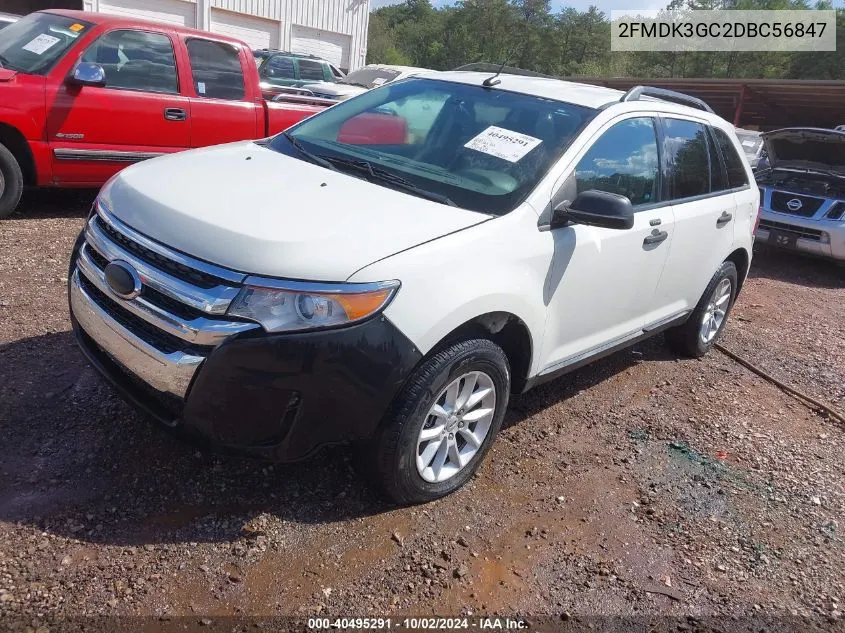 2013 Ford Edge Se VIN: 2FMDK3GC2DBC56847 Lot: 40495291