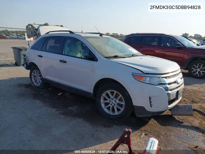 2013 Ford Edge Se VIN: 2FMDK3GC5DBB94828 Lot: 40505529