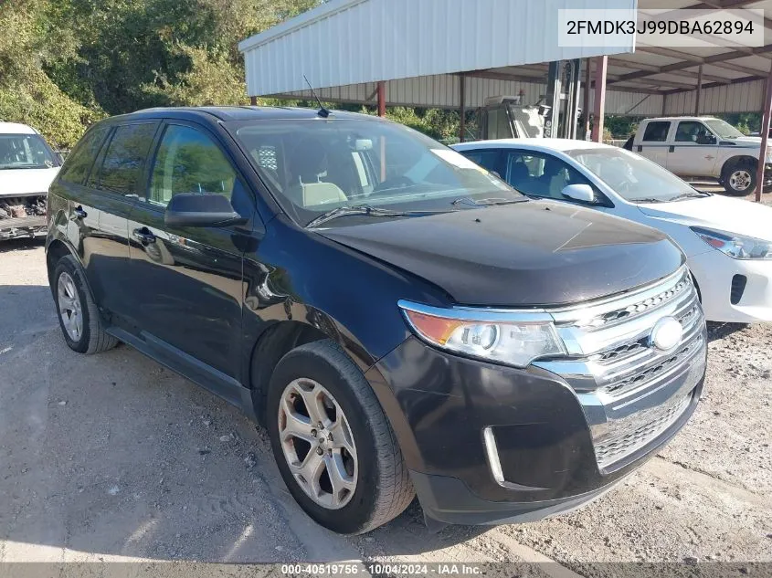 2013 Ford Edge Sel VIN: 2FMDK3J99DBA62894 Lot: 40519756