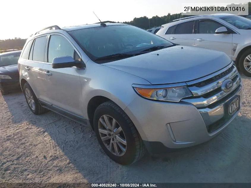 2013 Ford Edge Limited VIN: 2FMDK3K91DBA10416 Lot: 40528240