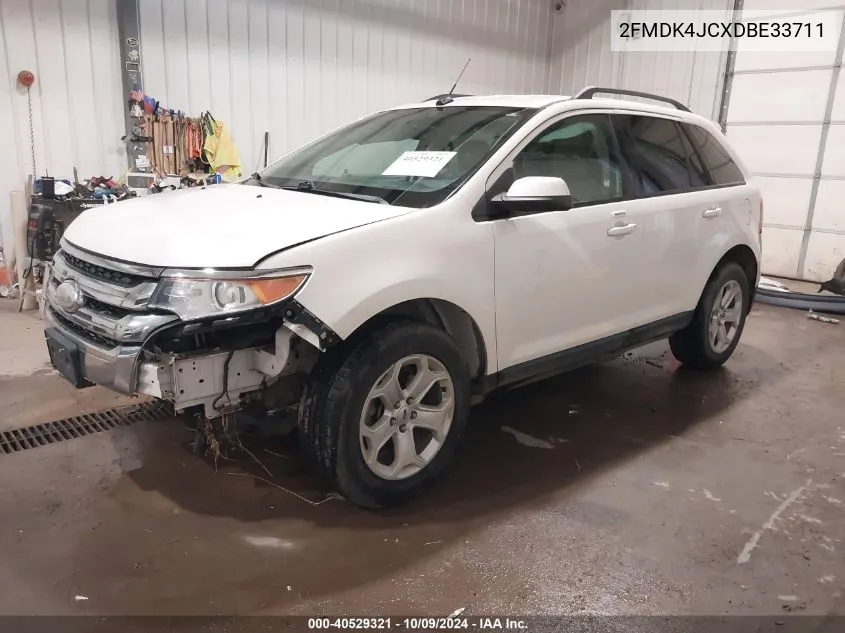 2013 Ford Edge Sel VIN: 2FMDK4JCXDBE33711 Lot: 40529321