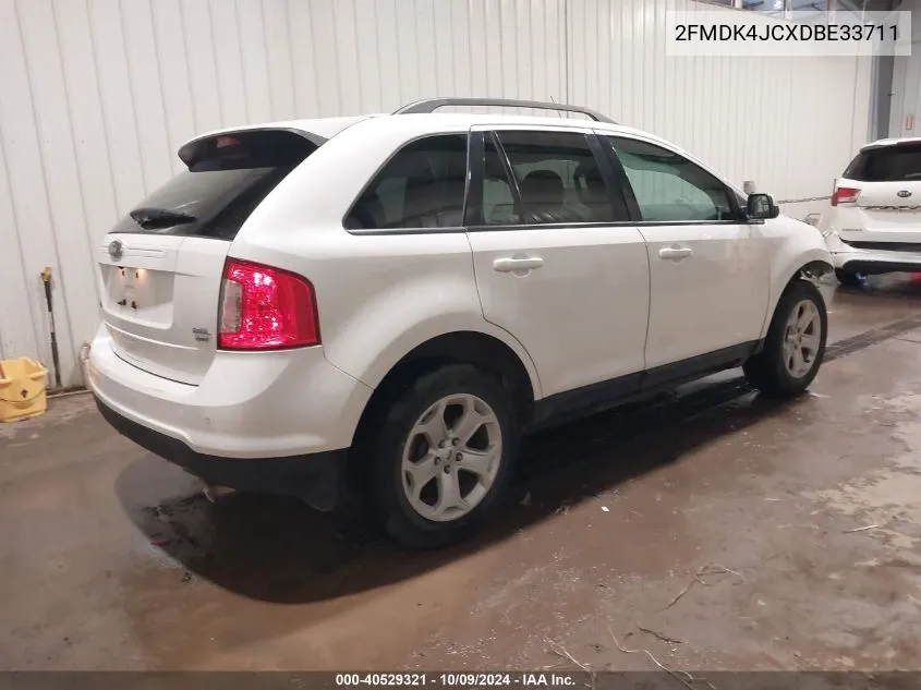 2013 Ford Edge Sel VIN: 2FMDK4JCXDBE33711 Lot: 40529321