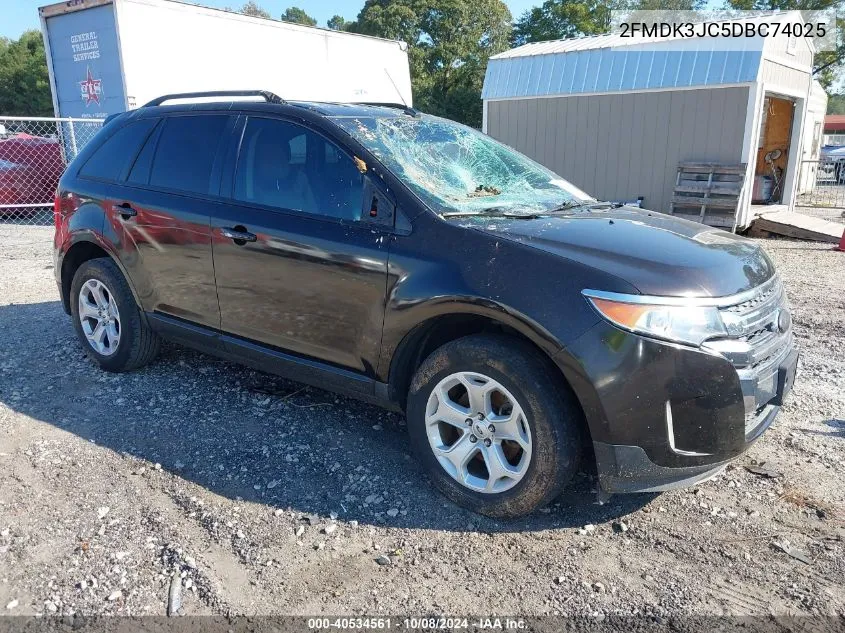 2013 Ford Edge Sel VIN: 2FMDK3JC5DBC74025 Lot: 40534561