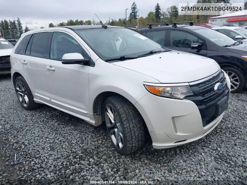 2013 Ford Edge Sport VIN: 2FMDK4AK1DBC49524 Lot: 40541354