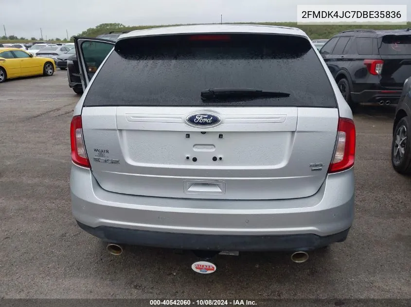 2013 Ford Edge Sel VIN: 2FMDK4JC7DBE35836 Lot: 40542060