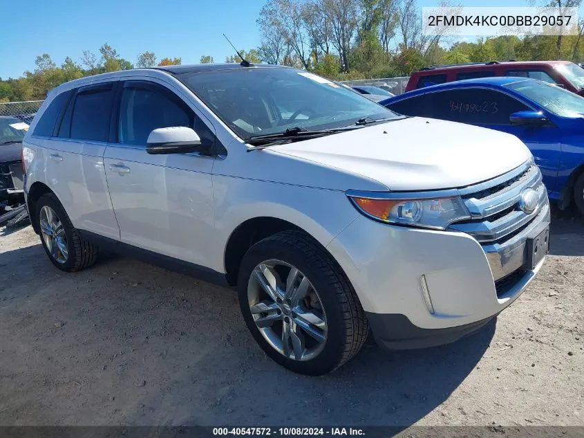 2013 Ford Edge Limited VIN: 2FMDK4KC0DBB29057 Lot: 40547572