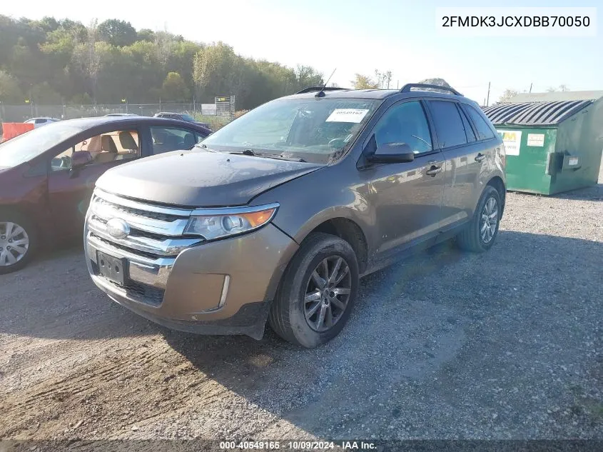 2013 Ford Edge Sel VIN: 2FMDK3JCXDBB70050 Lot: 40549165