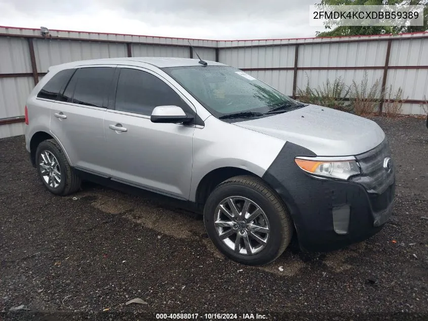 2013 Ford Edge Limited VIN: 2FMDK4KCXDBB59389 Lot: 40588017