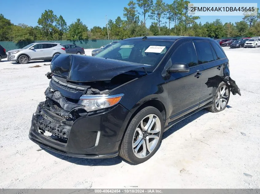 2FMDK4AK1DBA45645 2013 Ford Edge Sport