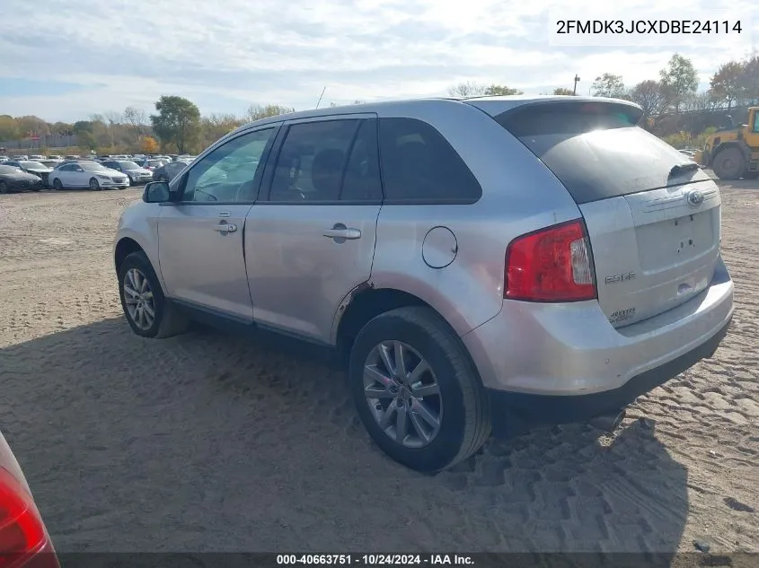 2013 Ford Edge Sel VIN: 2FMDK3JCXDBE24114 Lot: 40663751