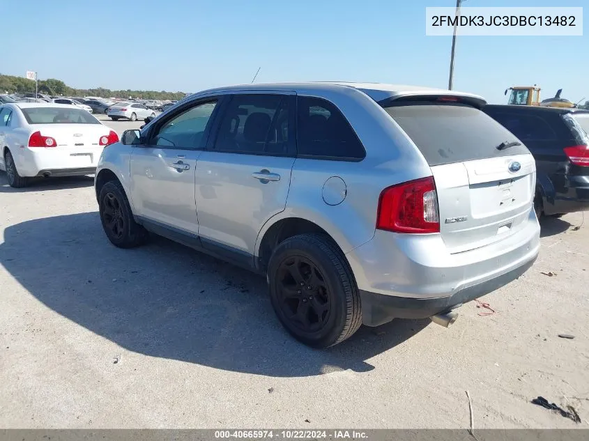 2013 Ford Edge Sel VIN: 2FMDK3JC3DBC13482 Lot: 40665974