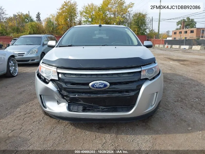 2013 Ford Edge Sel VIN: 2FMDK4JC1DBB92086 Lot: 40666303