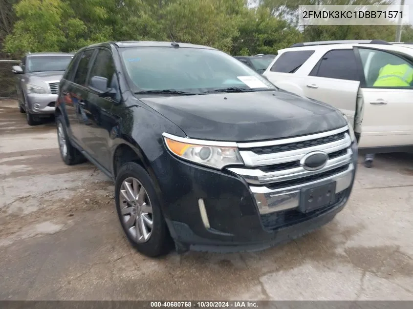 2013 Ford Edge Limited VIN: 2FMDK3KC1DBB71571 Lot: 40680768