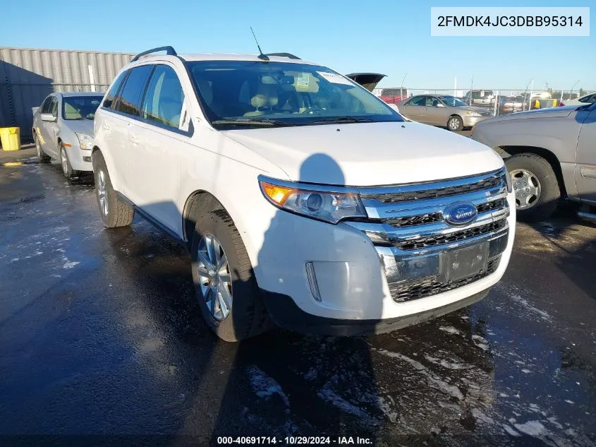 2013 Ford Edge Sel VIN: 2FMDK4JC3DBB95314 Lot: 40691714