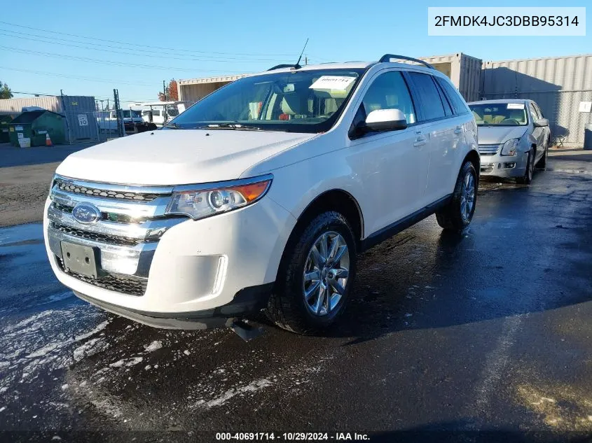 2013 Ford Edge Sel VIN: 2FMDK4JC3DBB95314 Lot: 40691714