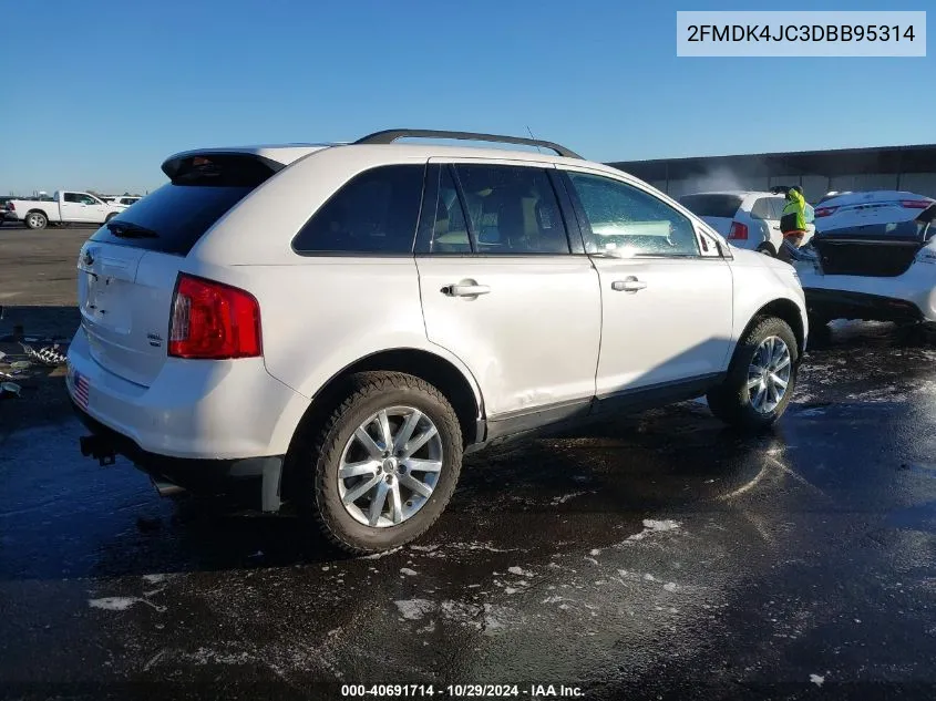 2013 Ford Edge Sel VIN: 2FMDK4JC3DBB95314 Lot: 40691714