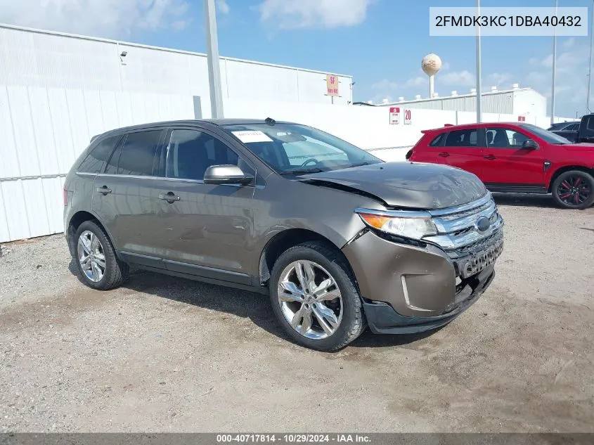 2013 Ford Edge Limited VIN: 2FMDK3KC1DBA40432 Lot: 40717814