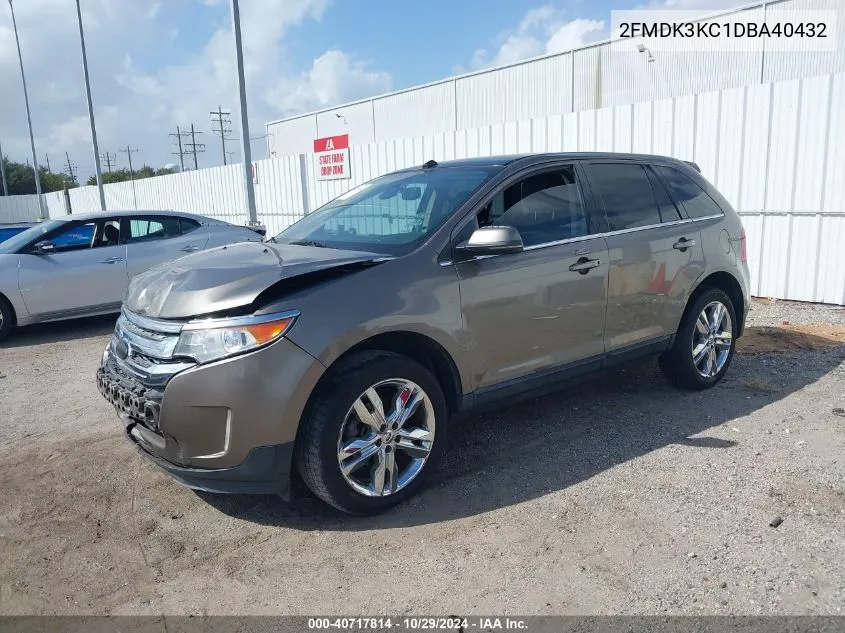 2FMDK3KC1DBA40432 2013 Ford Edge Limited