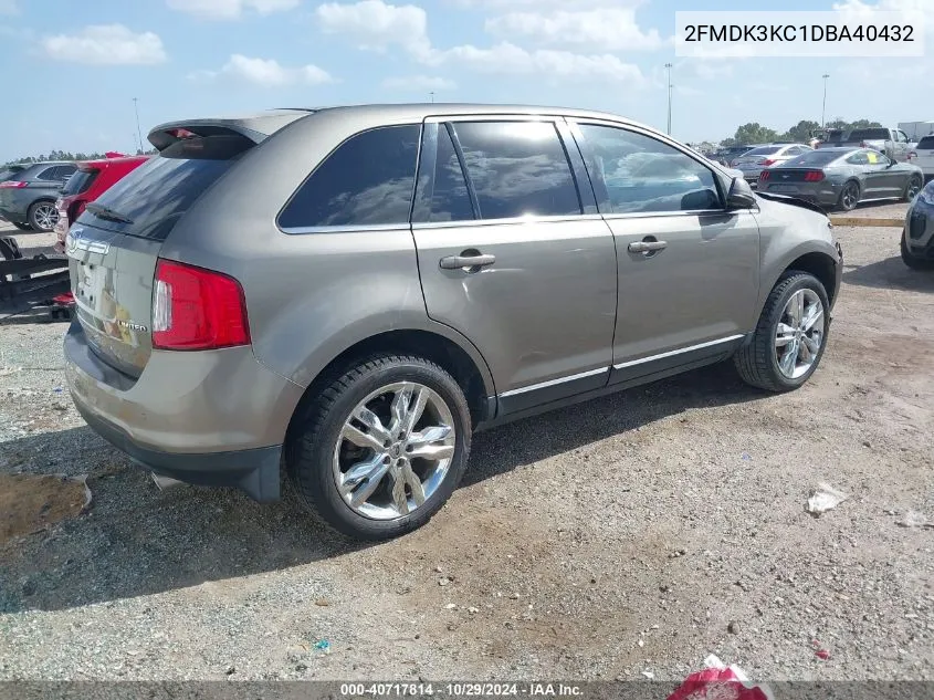 2FMDK3KC1DBA40432 2013 Ford Edge Limited