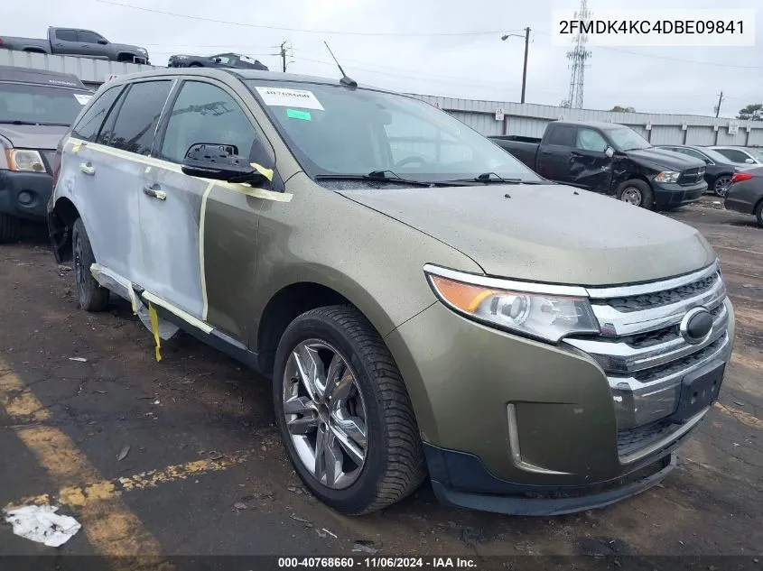 2013 Ford Edge Limited VIN: 2FMDK4KC4DBE09841 Lot: 40768660