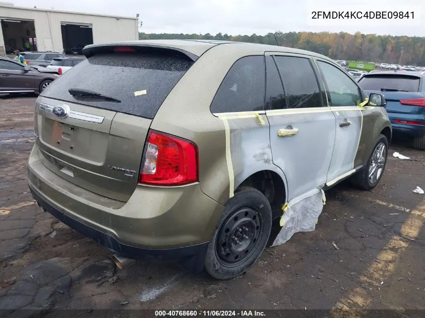 2013 Ford Edge Limited VIN: 2FMDK4KC4DBE09841 Lot: 40768660