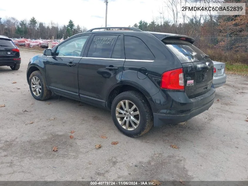 2013 Ford Edge Limited VIN: 2FMDK4KC6DBA52839 Lot: 40779724