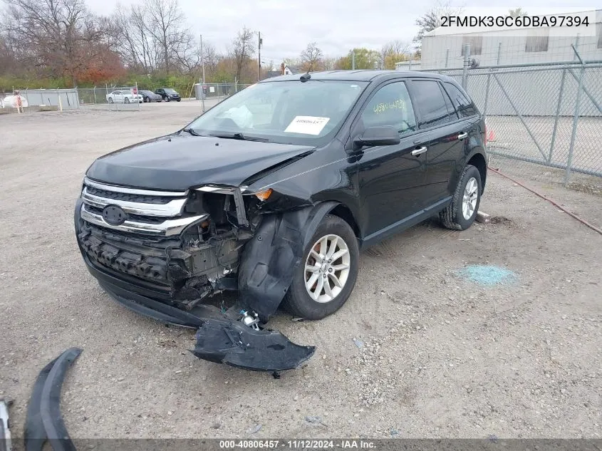 2013 Ford Edge Se VIN: 2FMDK3GC6DBA97394 Lot: 40806457