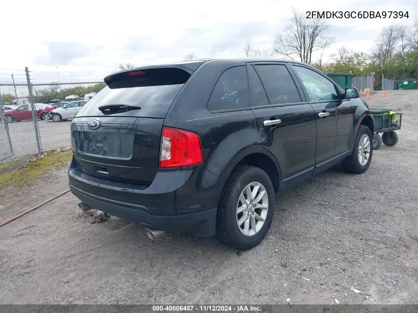 2013 Ford Edge Se VIN: 2FMDK3GC6DBA97394 Lot: 40806457