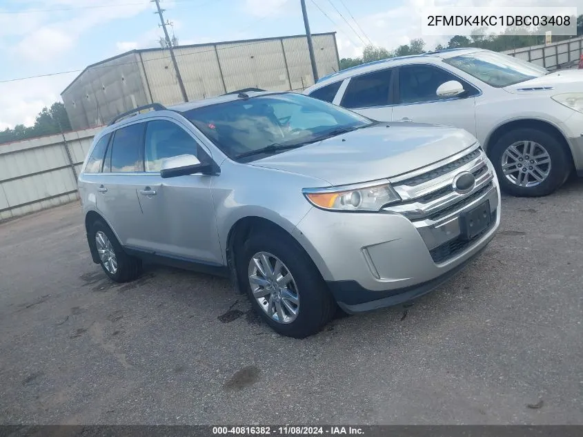 2FMDK4KC1DBC03408 2013 Ford Edge Limited