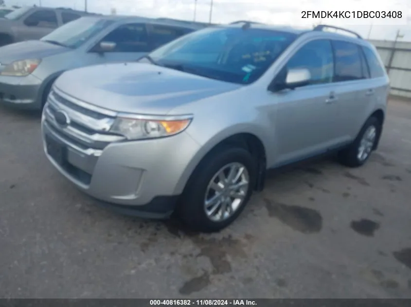 2FMDK4KC1DBC03408 2013 Ford Edge Limited