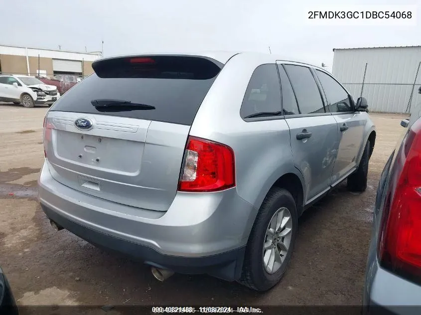 2013 Ford Edge Se VIN: 2FMDK3GC1DBC54068 Lot: 40821488