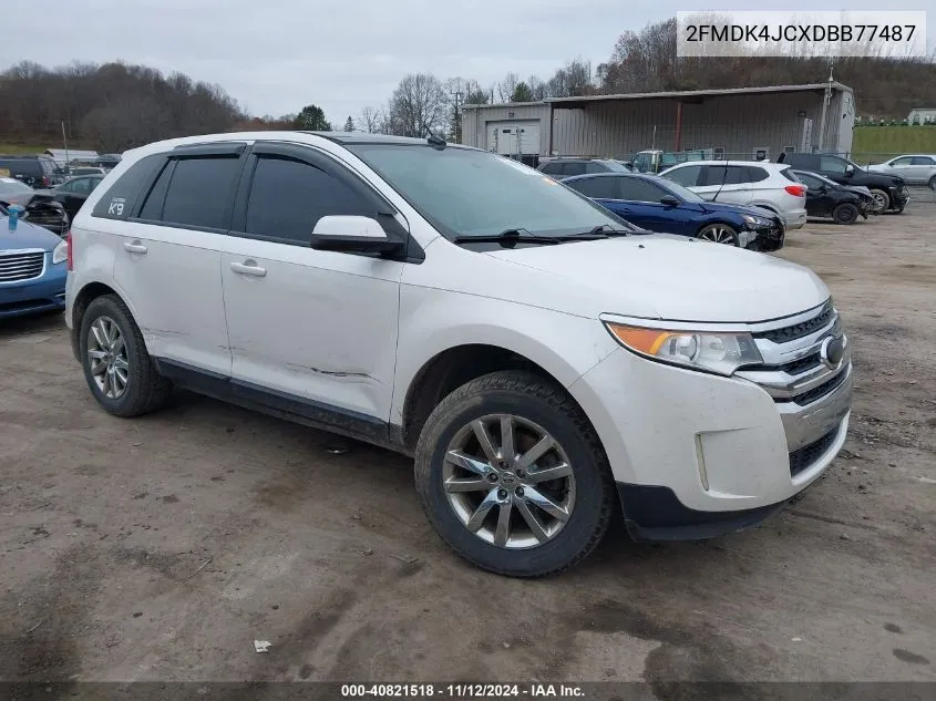 2013 Ford Edge Sel VIN: 2FMDK4JCXDBB77487 Lot: 40821518