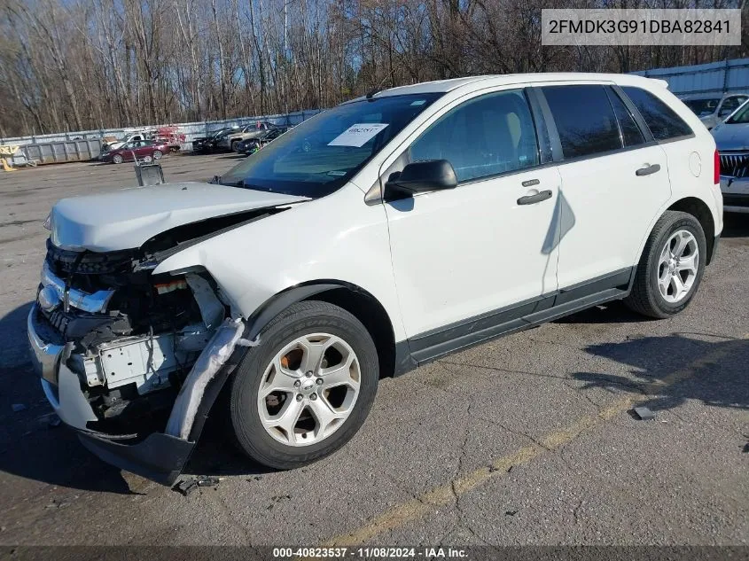 2013 Ford Edge Se VIN: 2FMDK3G91DBA82841 Lot: 40823537