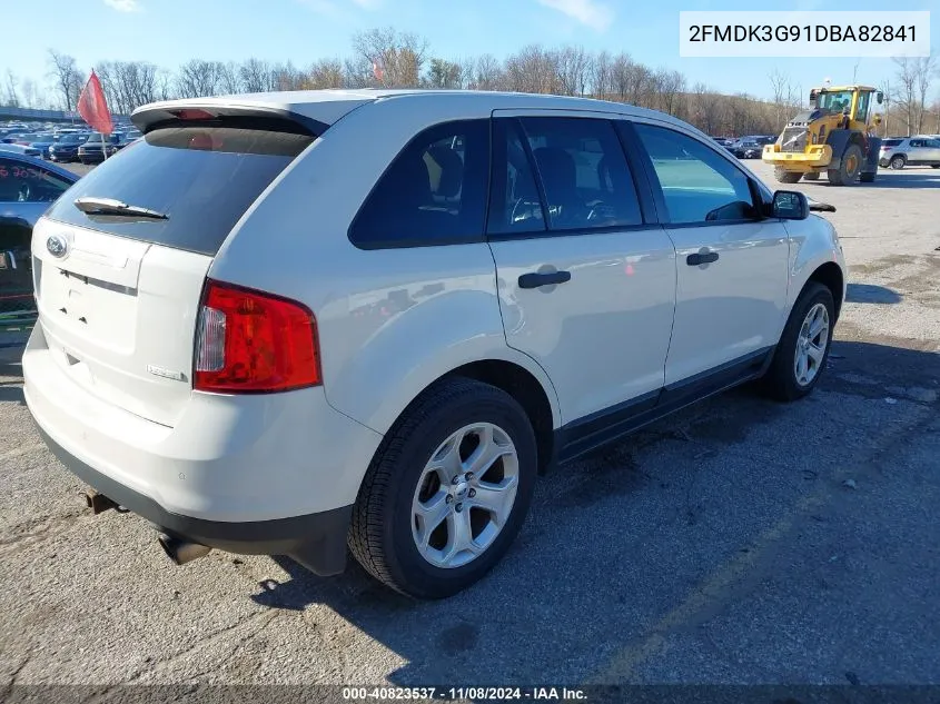 2013 Ford Edge Se VIN: 2FMDK3G91DBA82841 Lot: 40823537