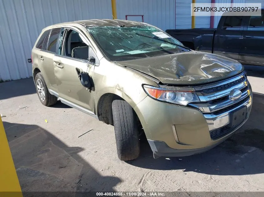 2013 Ford Edge Sel VIN: 2FMDK3JCXDBB90797 Lot: 40824855