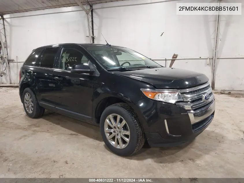 2013 Ford Edge Limited VIN: 2FMDK4KC8DBB51601 Lot: 40831222