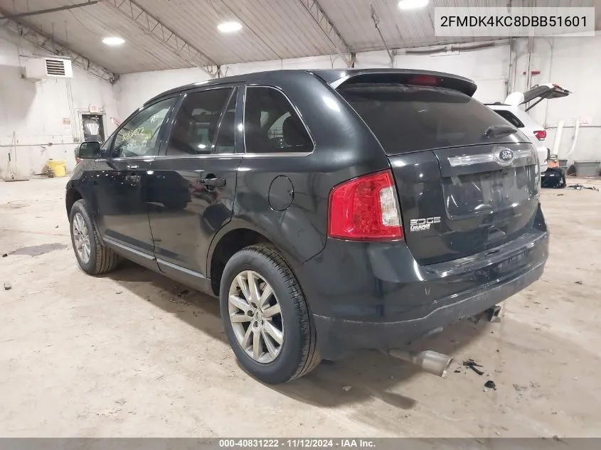 2013 Ford Edge Limited VIN: 2FMDK4KC8DBB51601 Lot: 40831222