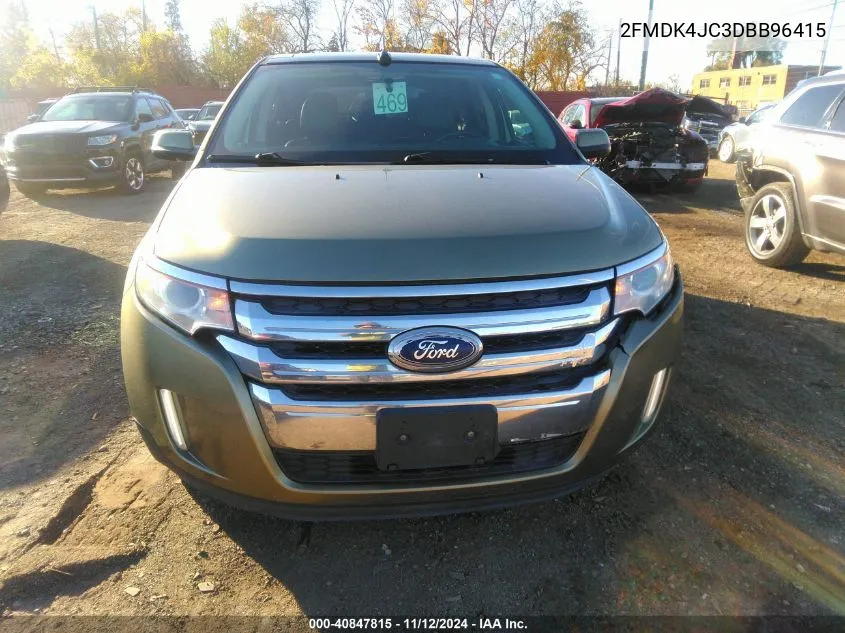 2013 Ford Edge Sel VIN: 2FMDK4JC3DBB96415 Lot: 40847815