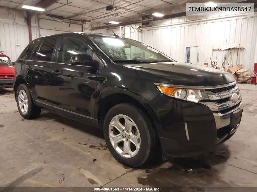 2013 Ford Edge Sel VIN: 2FMDK3JC9DBA98547 Lot: 40861563