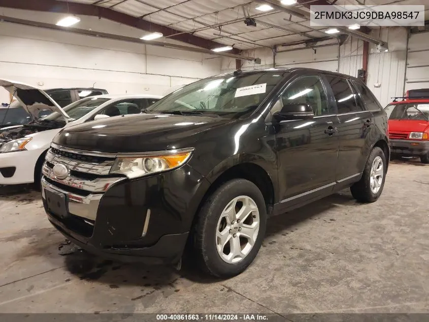 2013 Ford Edge Sel VIN: 2FMDK3JC9DBA98547 Lot: 40861563