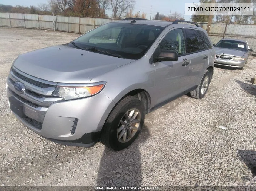 2013 Ford Edge Se VIN: 2FMDK3GC7DBB29141 Lot: 40864640