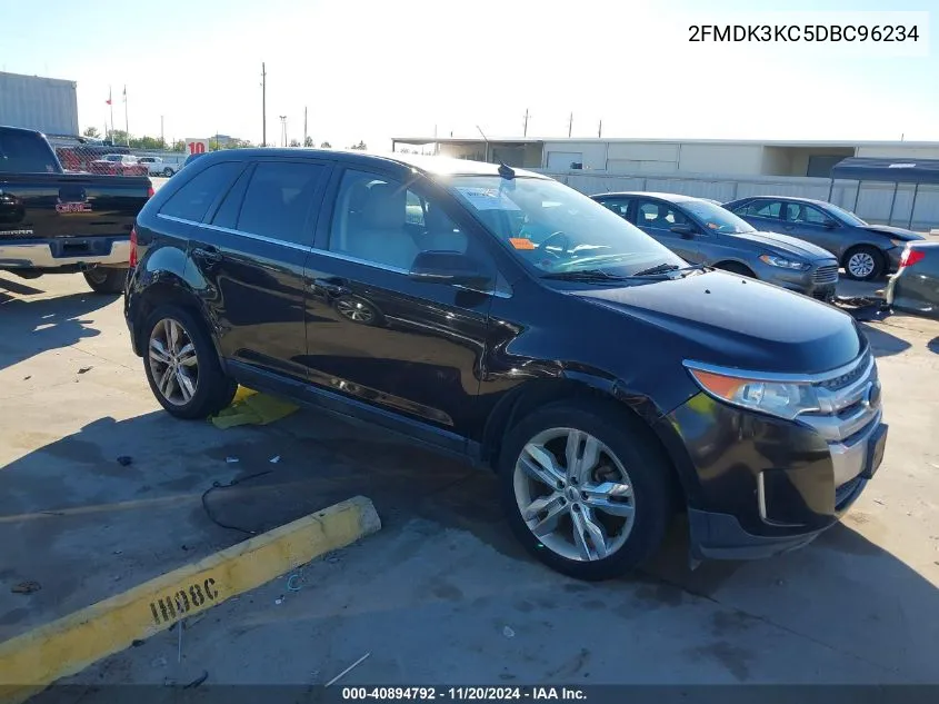 2013 Ford Edge Limited VIN: 2FMDK3KC5DBC96234 Lot: 40894792