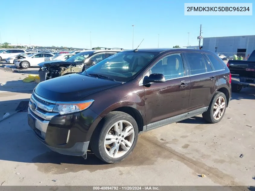 2013 Ford Edge Limited VIN: 2FMDK3KC5DBC96234 Lot: 40894792